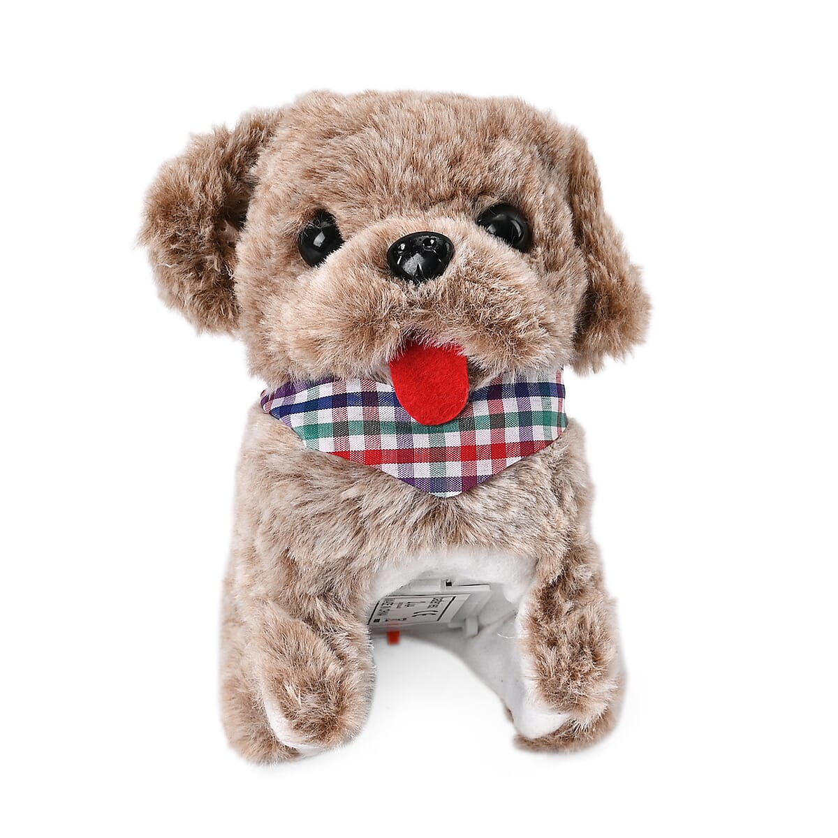 Ankur's Treasure Chest Piece Brown Electric Plush Dog (2xAA Battery Not Included) image number 2