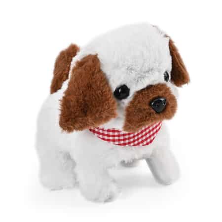 Buy Ankur's Treasure Chest Set of 2 Piece - Brown and White Electric Plush  Dog (2xAA Battery Not Included) at ShopLC.