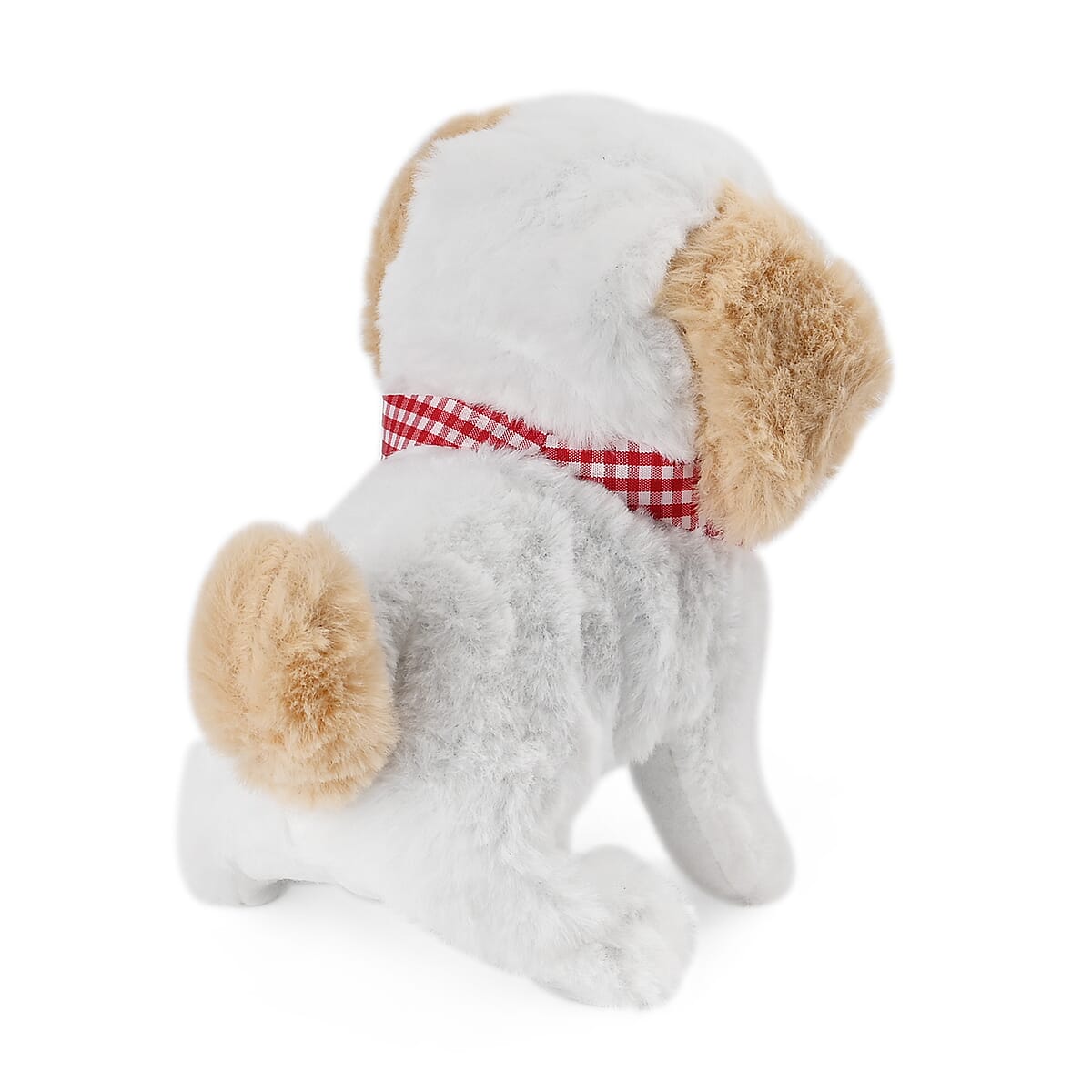 Ankur's Treasure Chest Light Brown and White Electric Plush Dog (2xAA Battery Not Included) image number 4