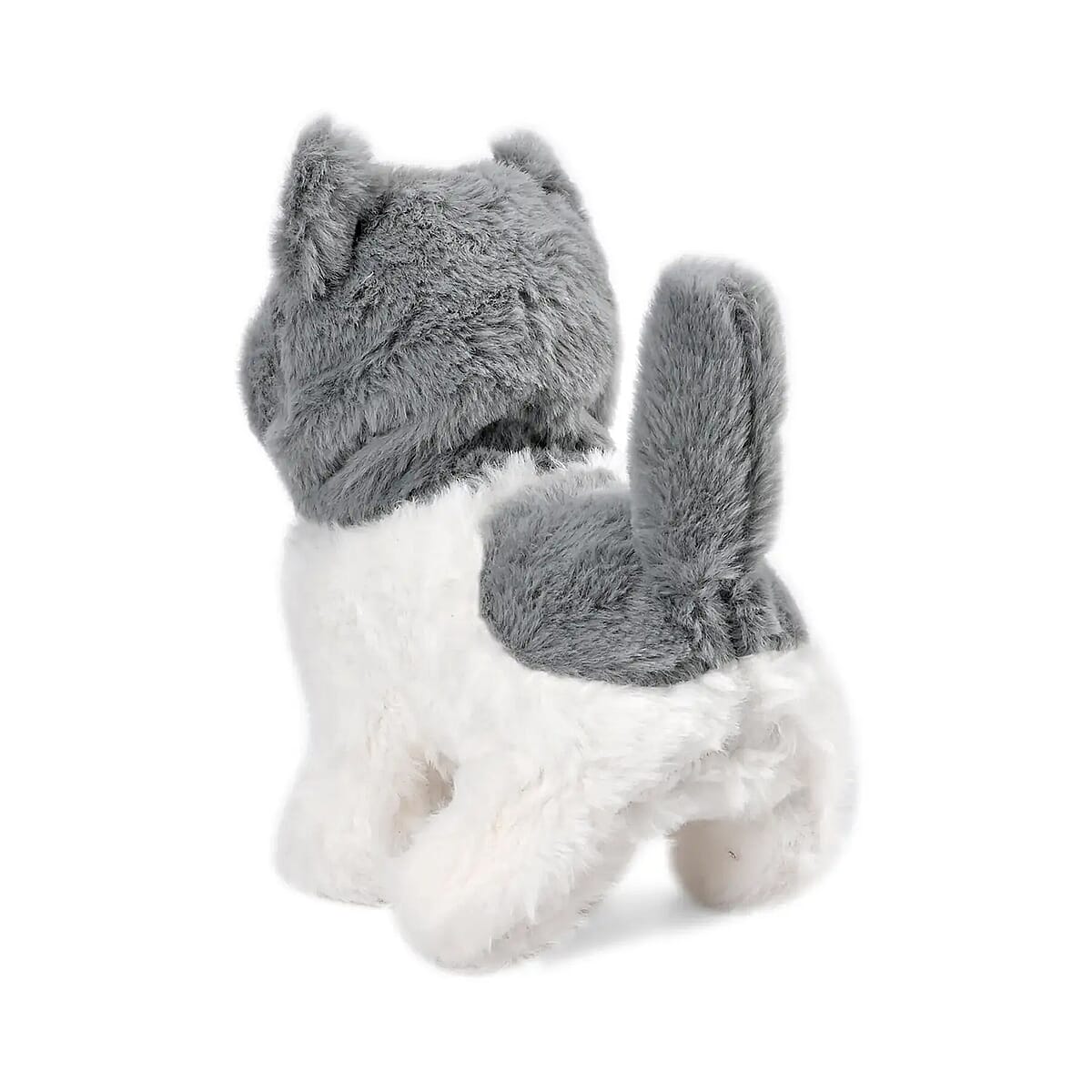 White and Gray Electric Plush Cat 2pcs Set (2xAA Battery Not Included) image number 5