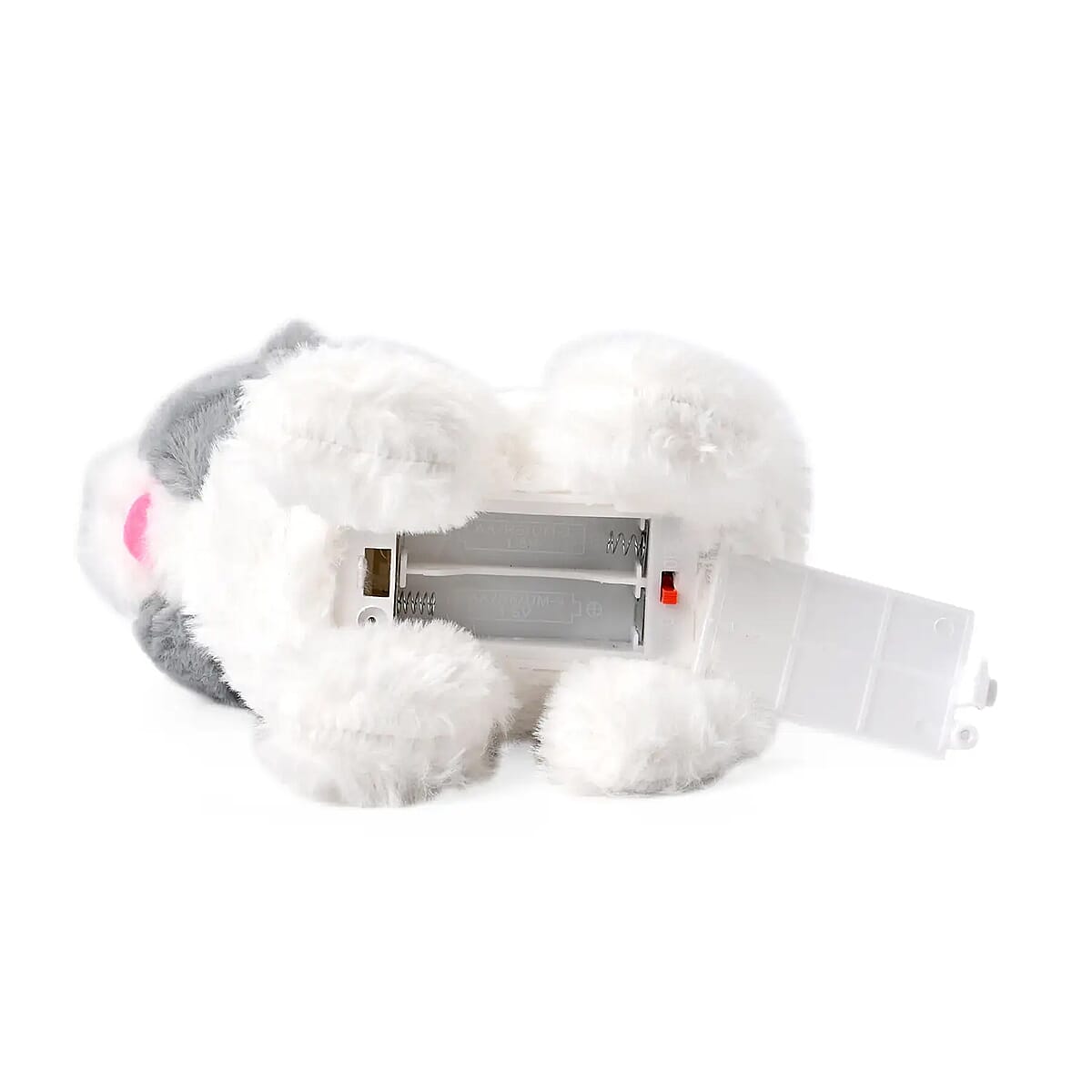White and Gray Electric Plush Cat 2pcs Set (2xAA Battery Not Included) image number 6