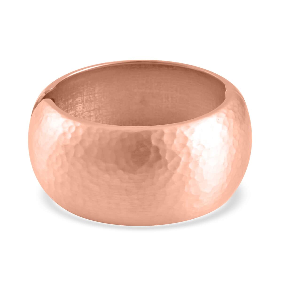 Bold Wide Bangle Bracelet in Rosetone (6.75 In) image number 0