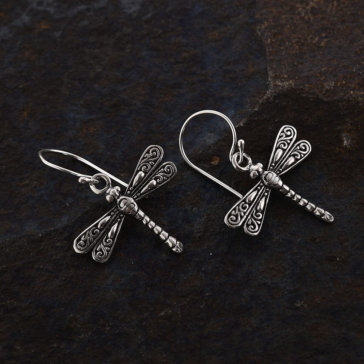 Sterling Silver Dragonfly Earrings 3 Grams image number 1