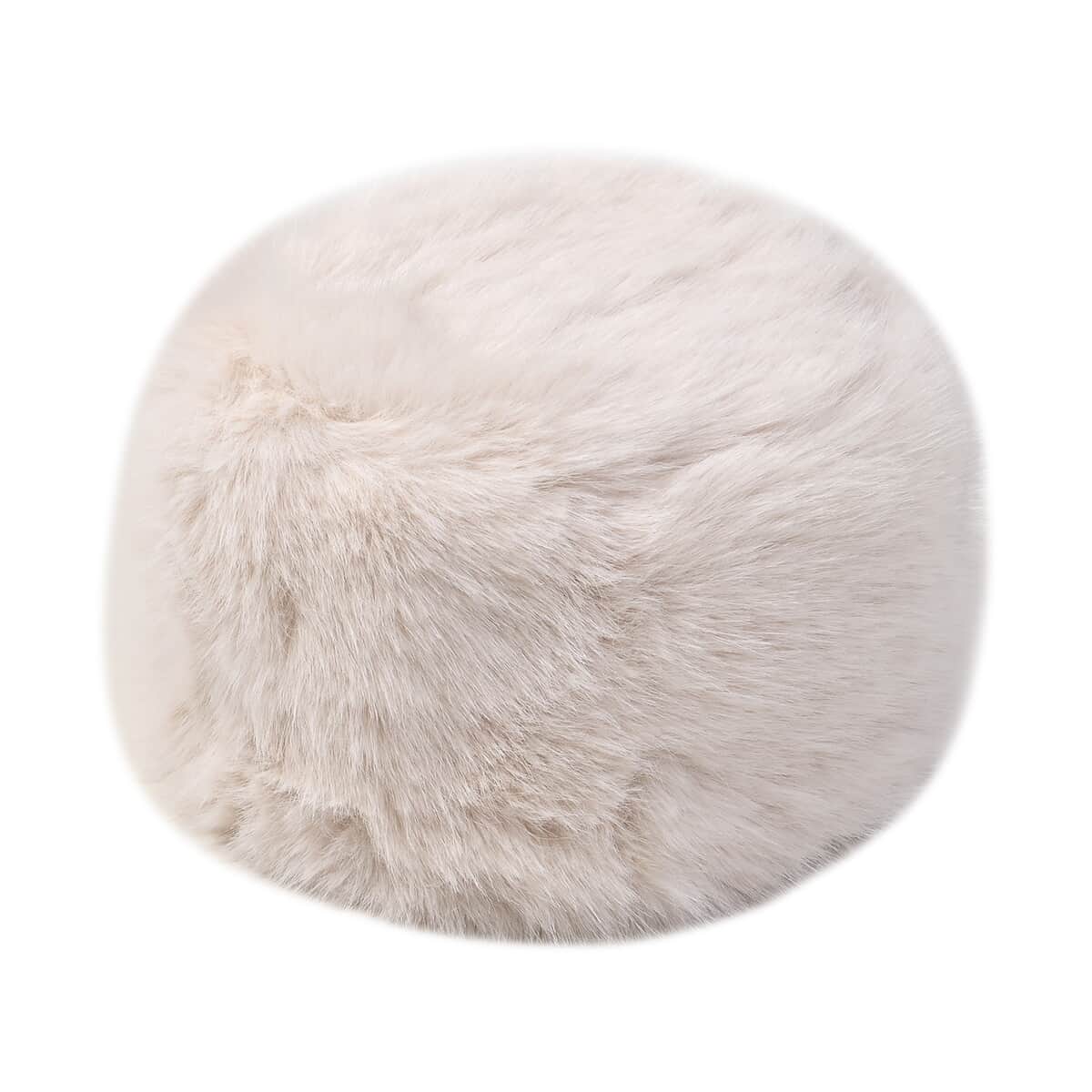 Cream Faux Fur Hat image number 0