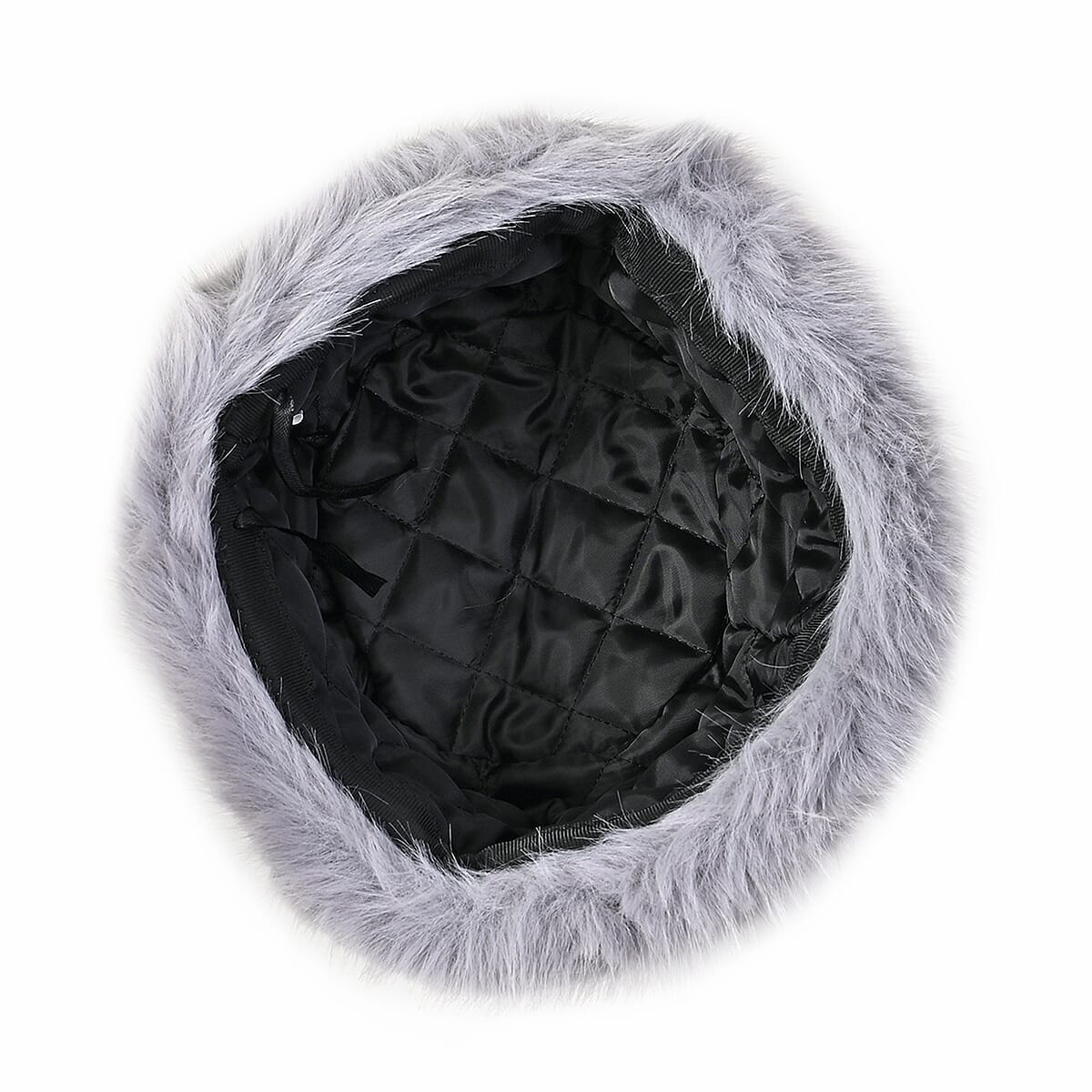 Gray Faux Fur Hat image number 1