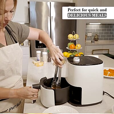 Homesmart Air Fryer with Nonstick Coating Tray 2.8L Airfryer Oven Healthy Cooking With Overheat Protection, Temperature & Timer Control (1000W)
