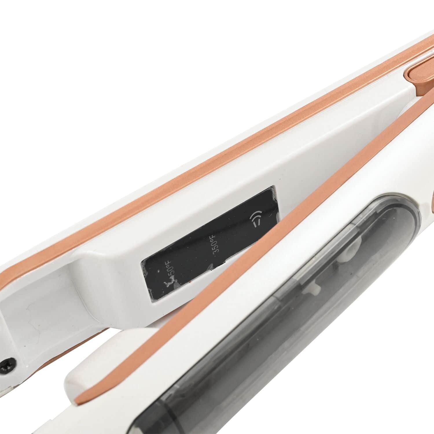 Titanium plated 2 in 1 steam hair outlet straightener