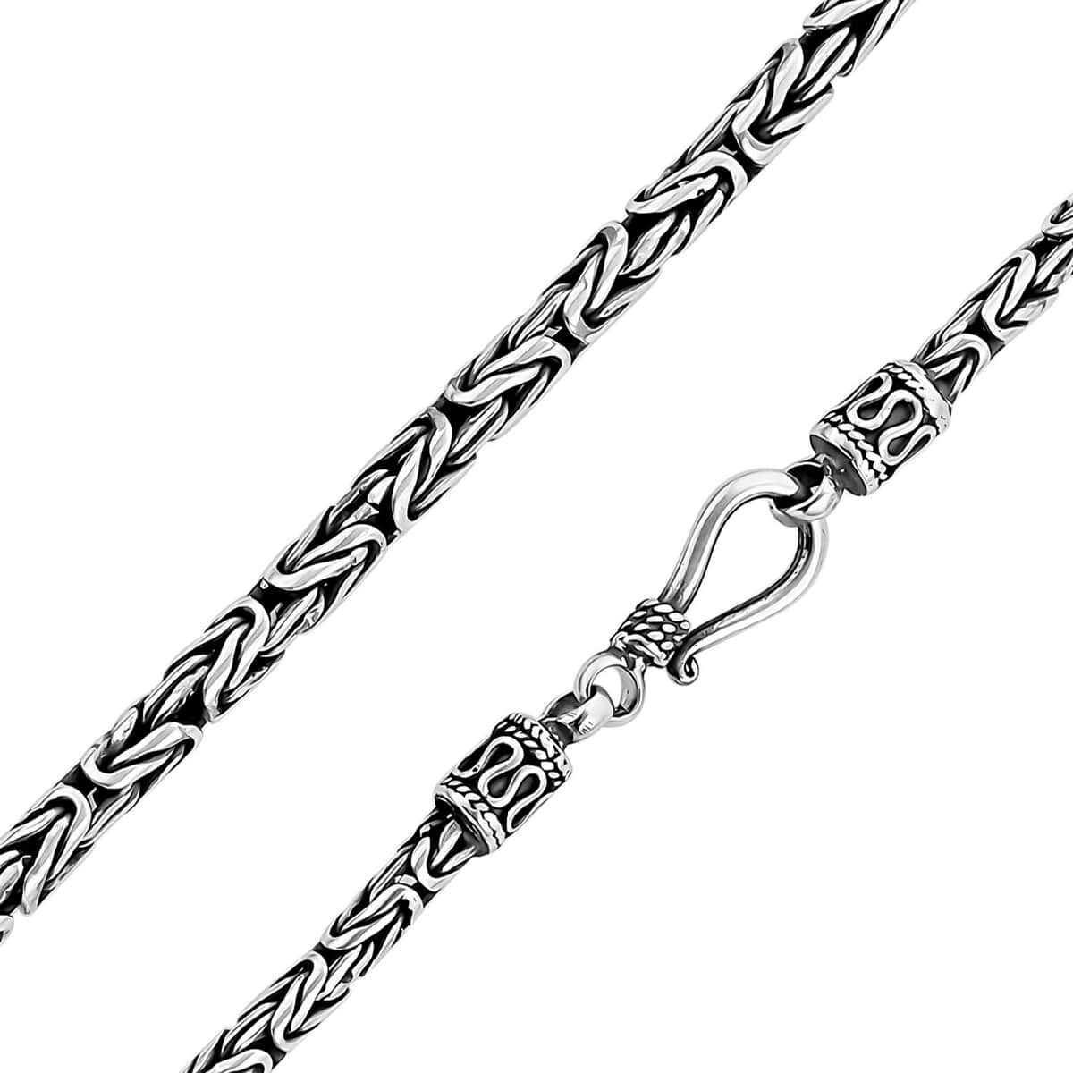 Bali Legacy Sterling Silver Borobudur Chain Necklace 20 Inches 23.60 Grams image number 3