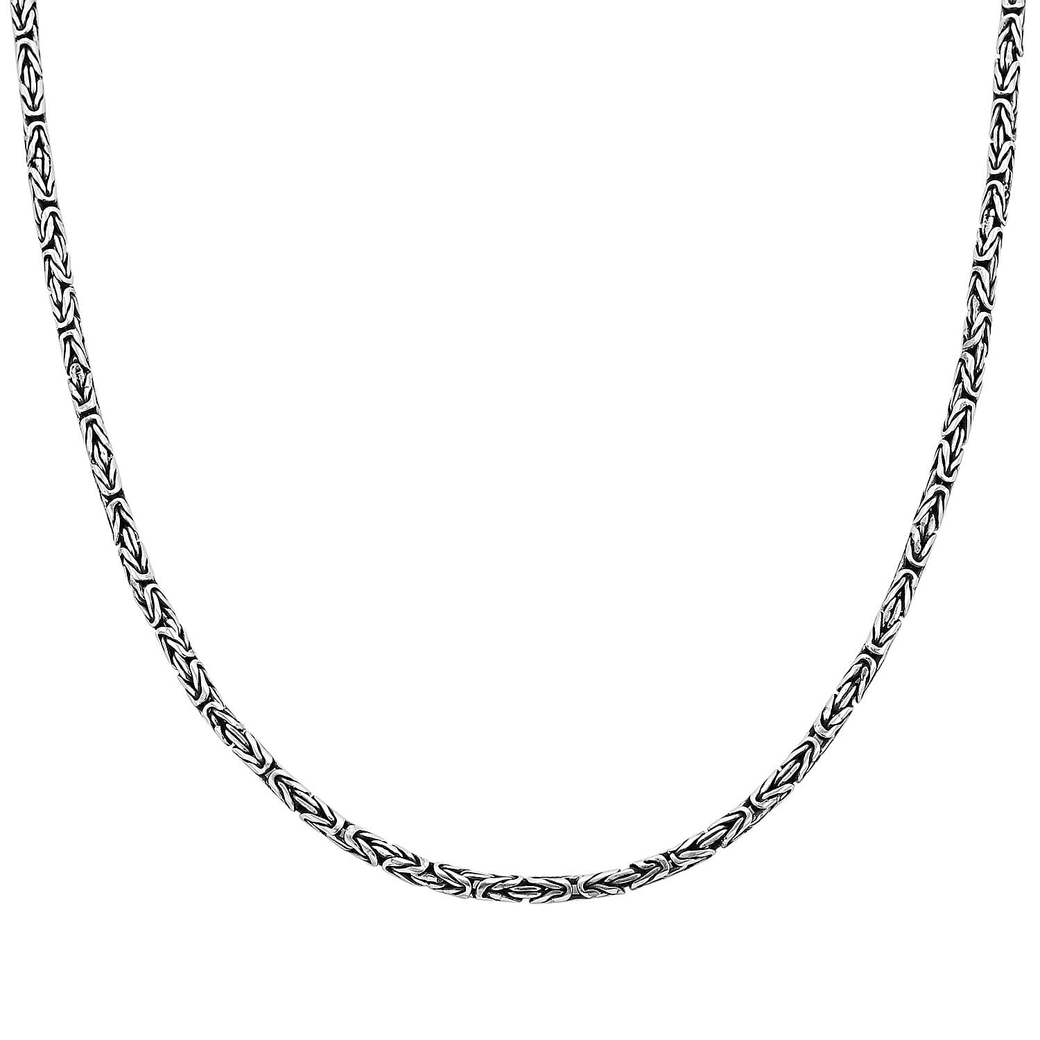 Bali Legacy Borobudur Chain Necklace in Sterling Silver 22.25 Grams 20 Inches