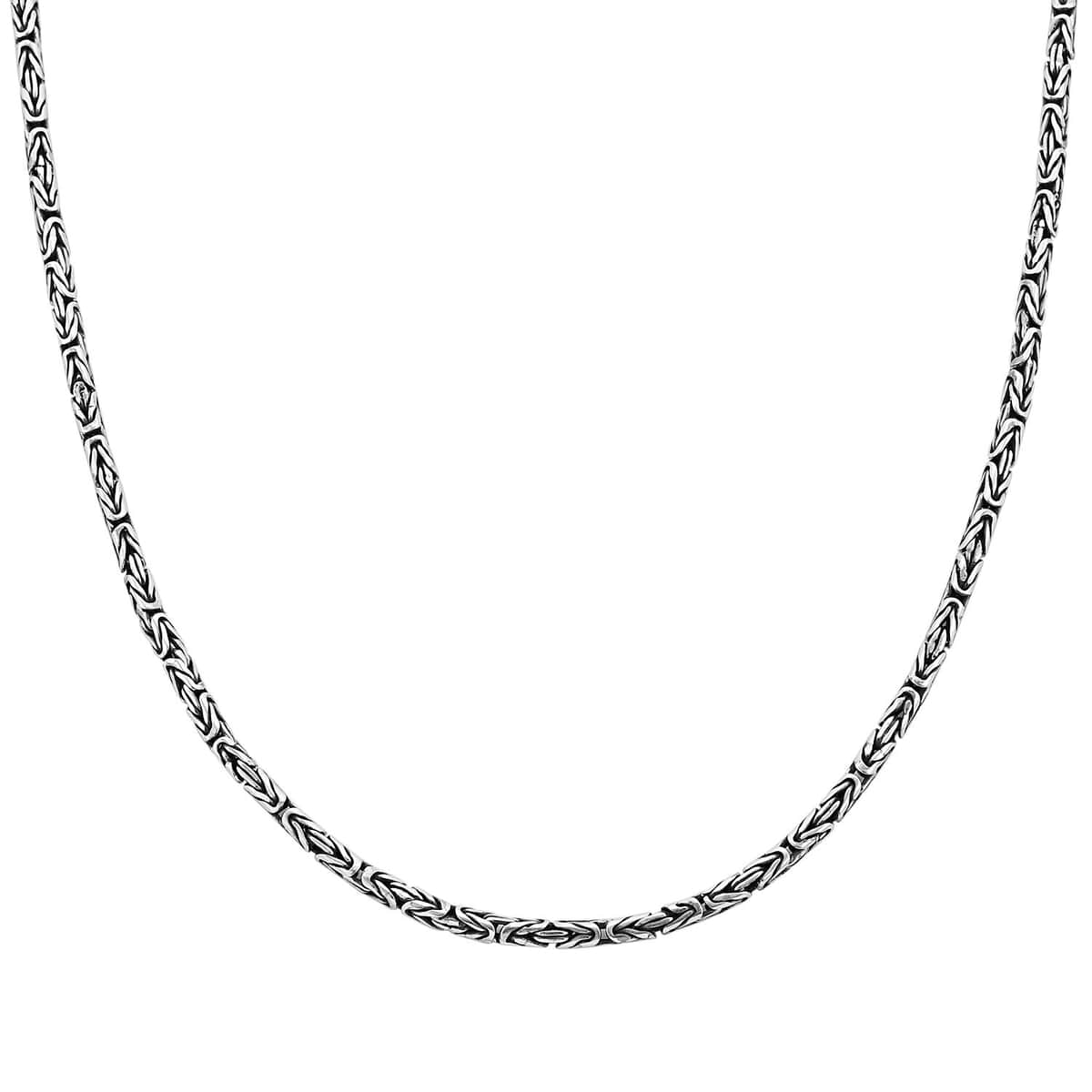Bali Legacy Sterling Silver Borobudur Chain Necklace 20 Inches 23.60 Grams image number 4