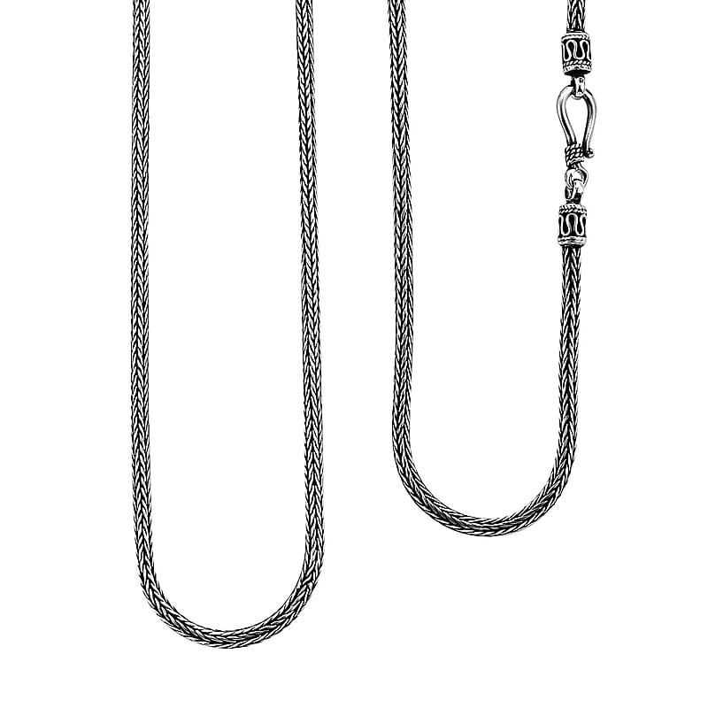 Bali Legacy Sterling Silver 2.5mm Tulang Naga Chain Necklace 20 Inches 16.75 Grams
