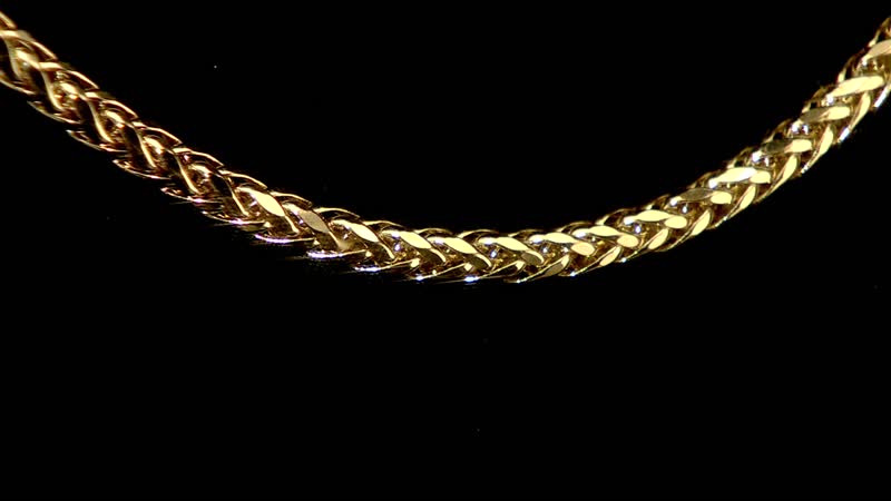 2.5mm Palma Chain Necklace 16 Inches with lobster clasp in 10K Yellow Gold
