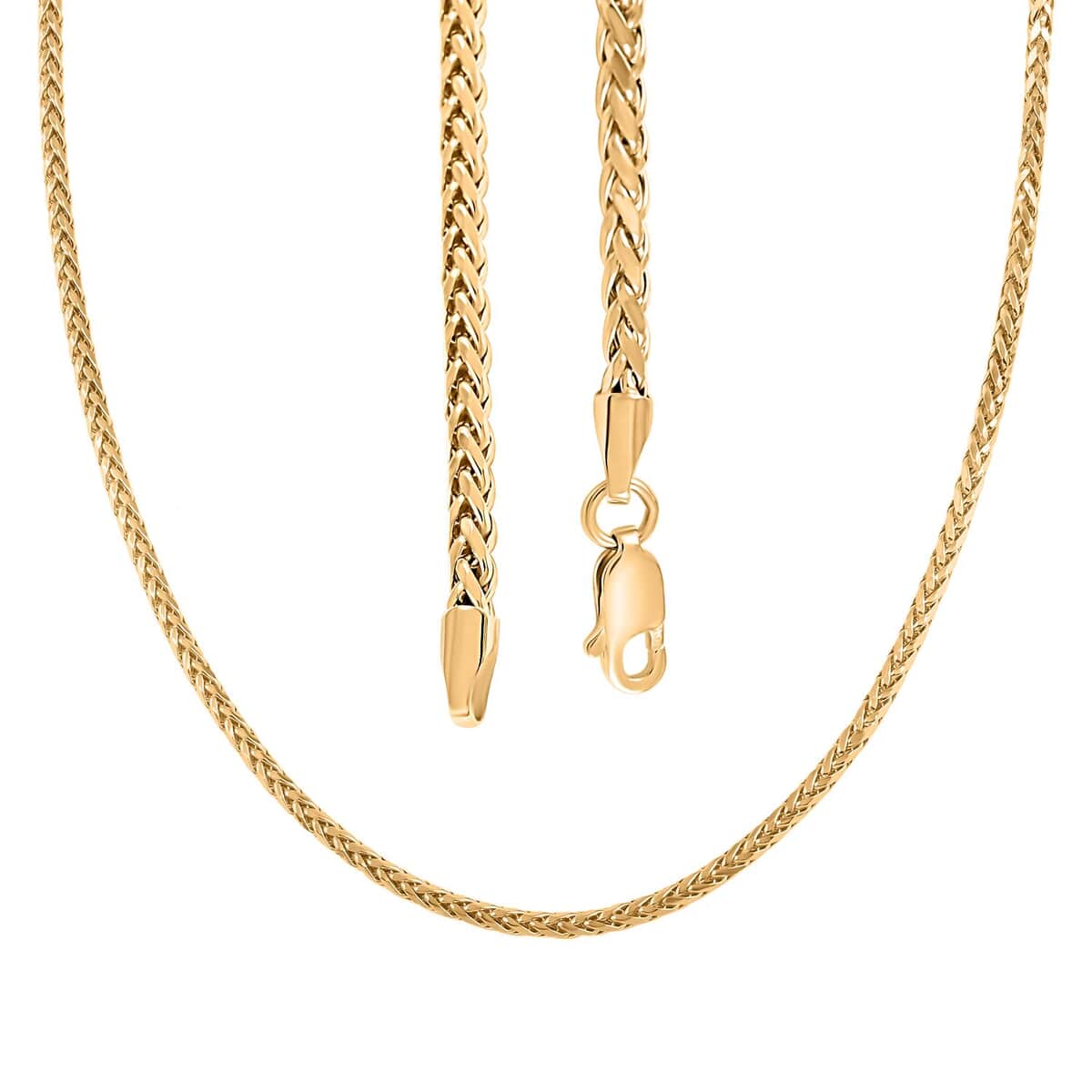 10K Yellow Gold 2.5mm Palma Chain Necklace 16 Inches 4.60 Grams image number 3