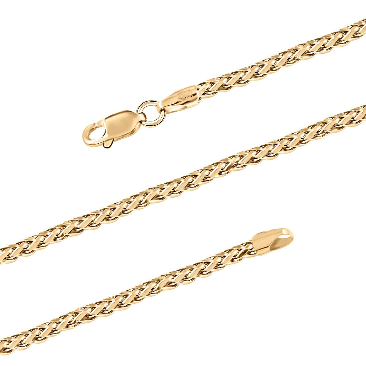 10K Yellow Gold 3mm Palma Chain Necklace 18 Inches 7.90 Grams image number 2