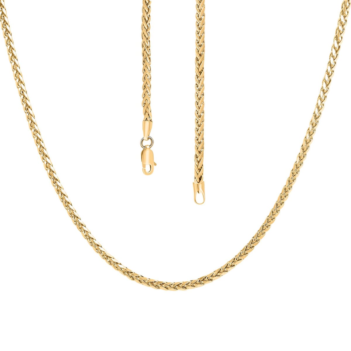 10K Yellow Gold 3mm Palma Chain Necklace 18 Inches 7.90 Grams image number 4
