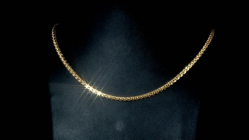 10K Yellow Gold 3mm Palma Chain Necklace 22 Inches 9.50 Grams