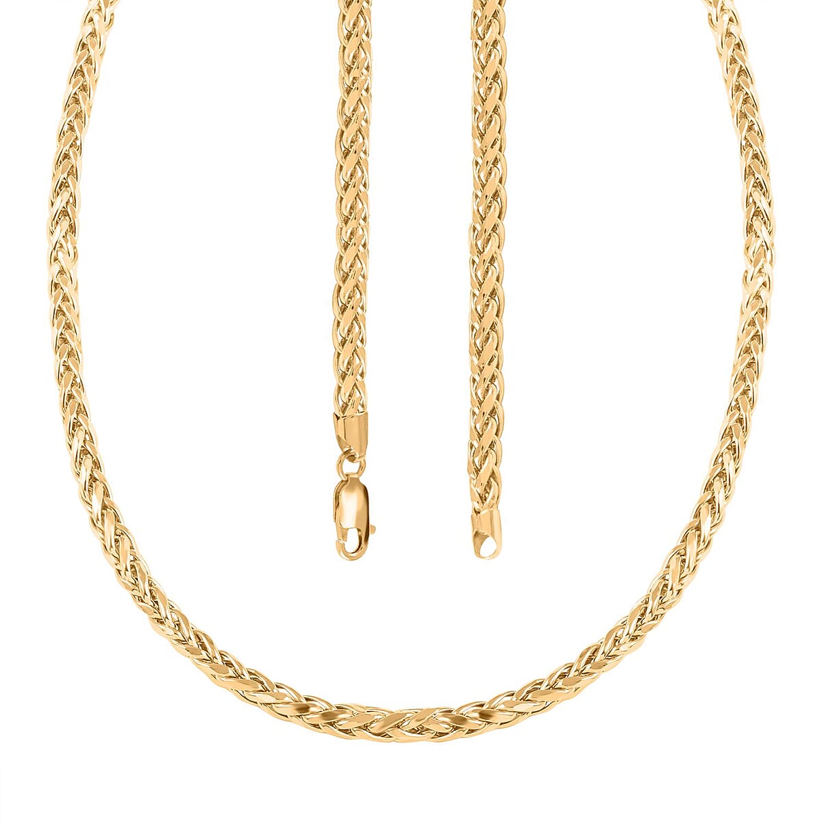 10K Yellow Gold 5mm Palma Chain Necklace 22 Inches 21.50 Grams image number 3
