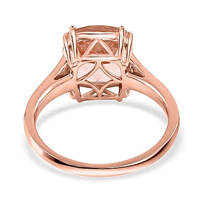 Certified and Appraised Luxoro AAA Marropino Morganite and G-H I2 Diamond 4.00 ctw Ring in 14K Rose Gold (Size 10.0)