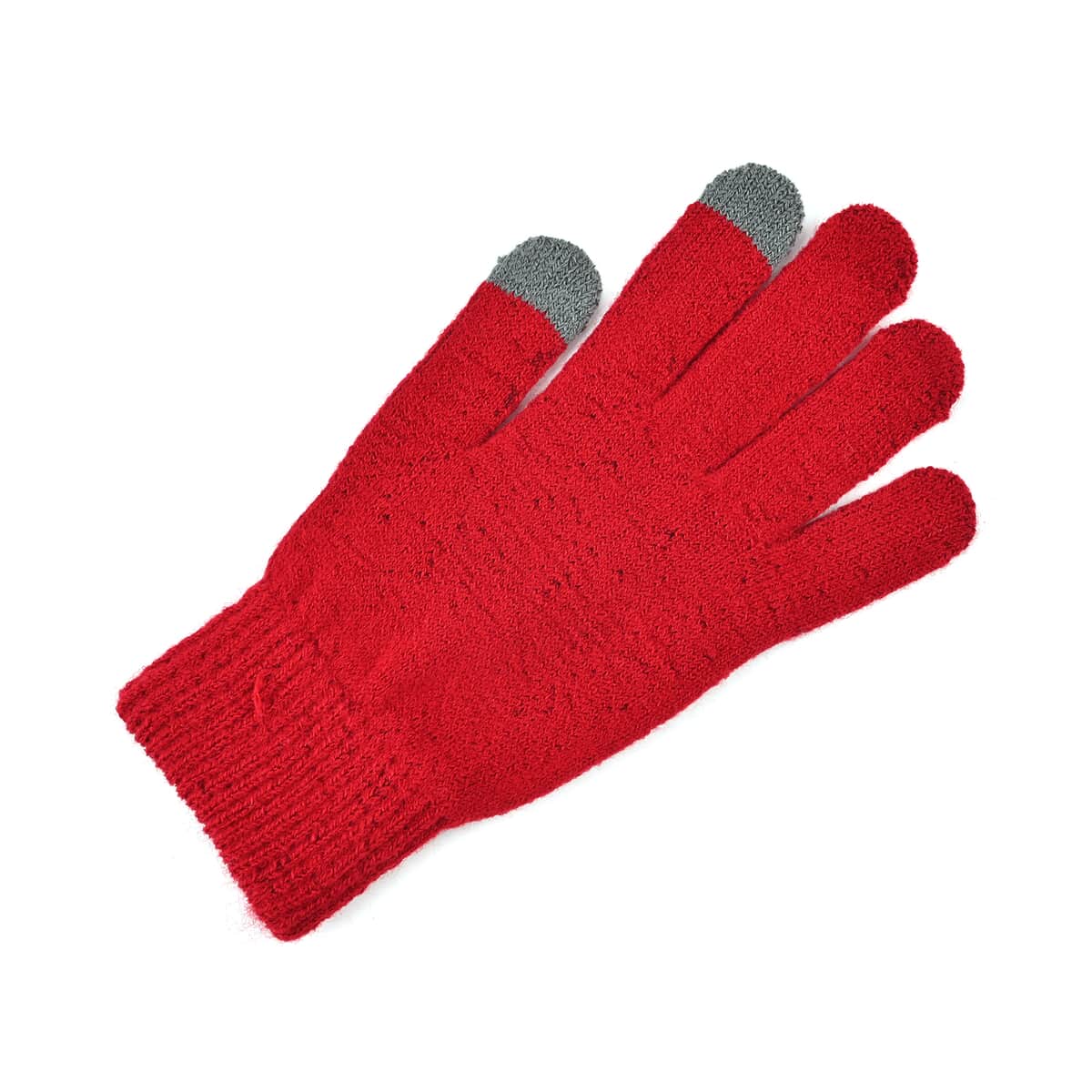 Red 100% Acrylic 3pcs Set Glove (8.66), Scarf (9.85x8.66) and Hat (10.24x9.05) image number 4