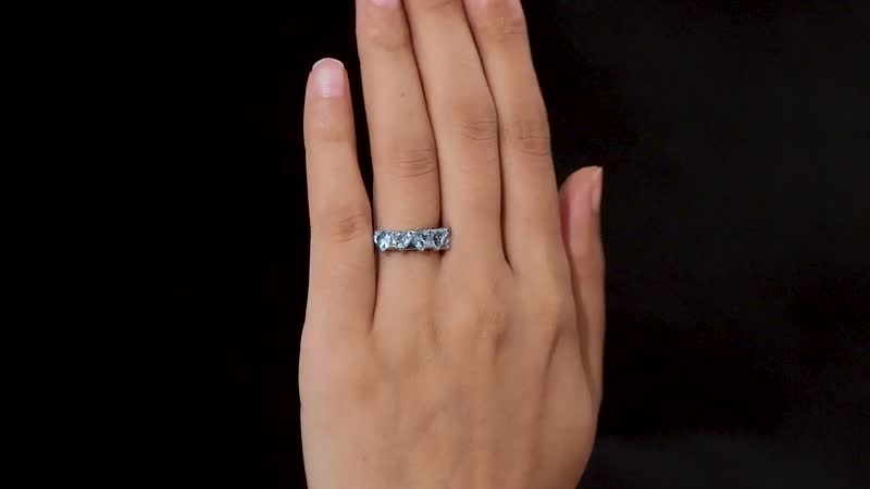 Sky Blue Topaz Heart Ring in Platinum Over Sterling Silver (Size 6.0) 2.65 ctw