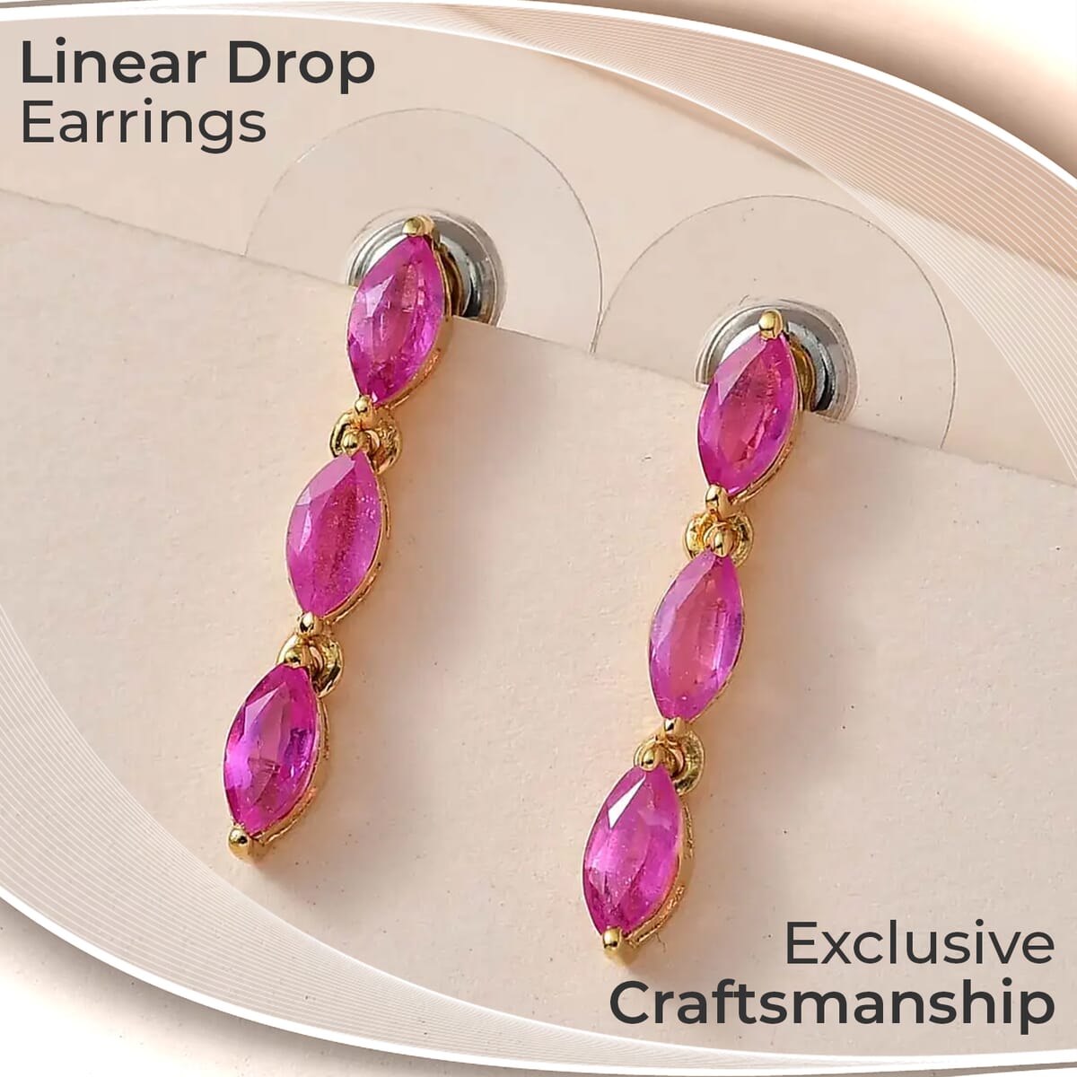 Multi-Tourmaline Dangling Earrings in Vermeil Yellow Gold Over Sterling Silver 1.60 ctw image number 1