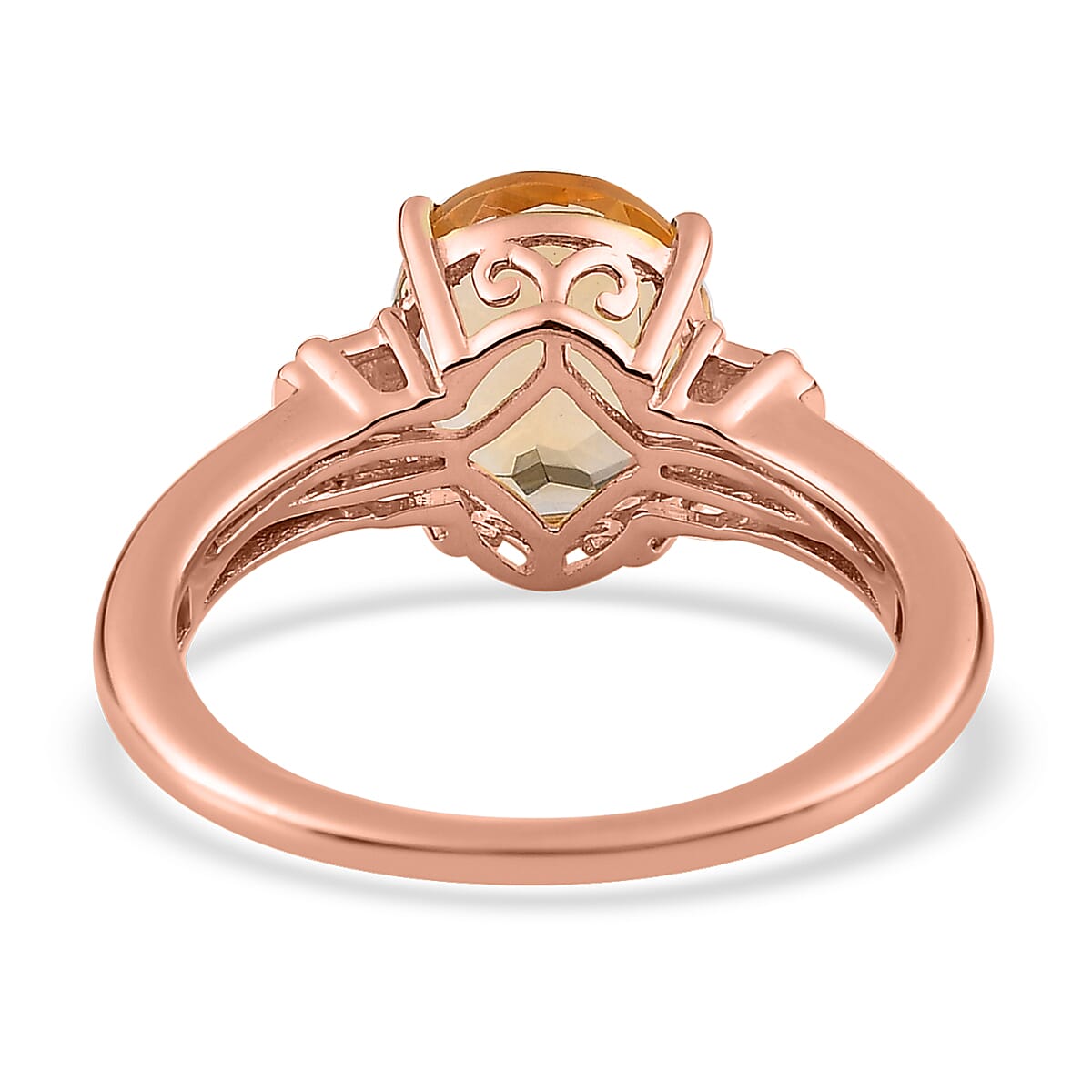 Brazilian Citrine Solitaire Ring in Vermeil Yellow Gold Over Sterling Silver (Size 6.0) 2.50 ctw