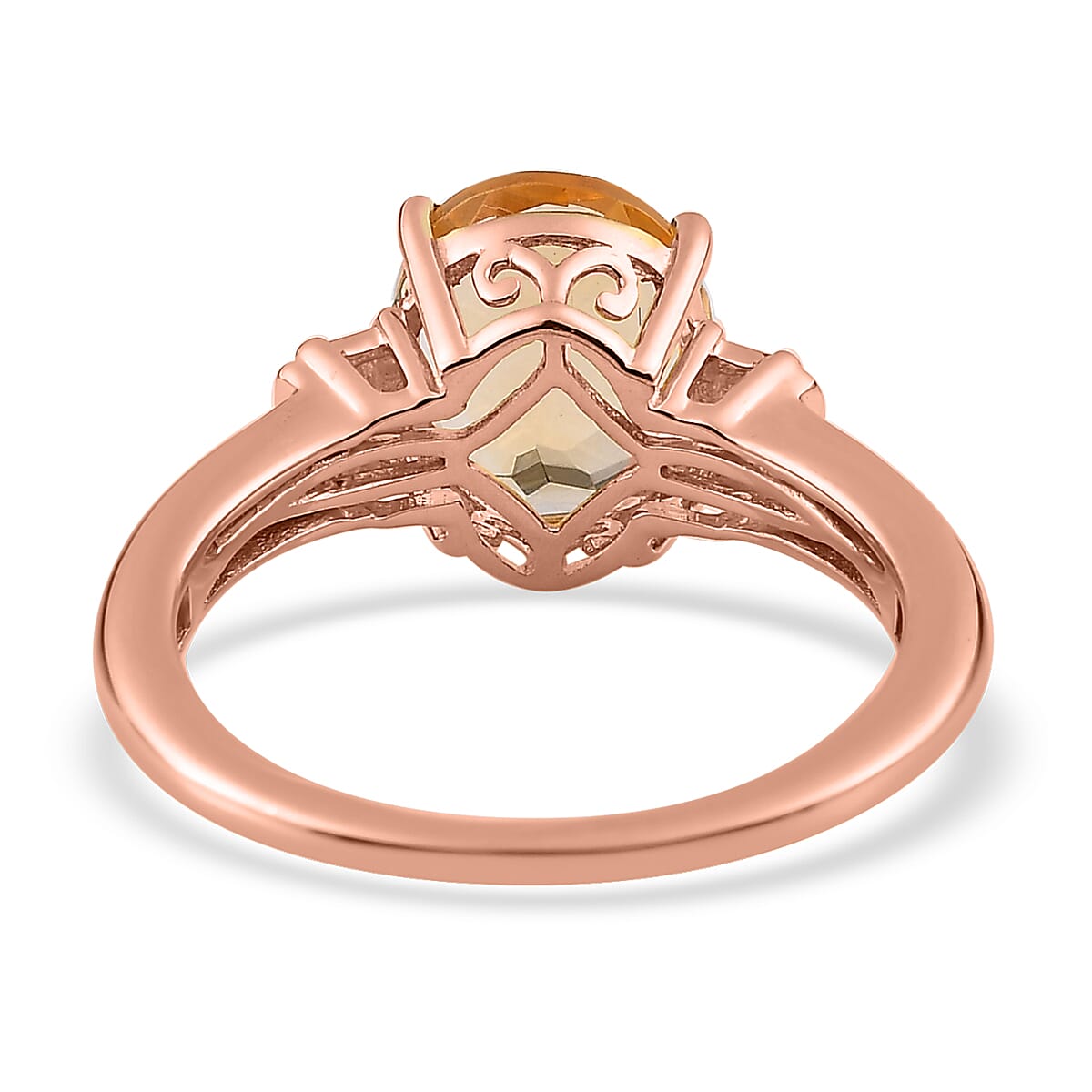 Brazilian Citrine Solitaire Ring in Vermeil Yellow Gold Over Sterling Silver (Size 9.0) 2.50 ctw