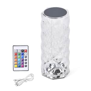 Doorbuster Rechargeable Rose Diamond Table Lamp with Remote Control - Multi-Color Changing Light 