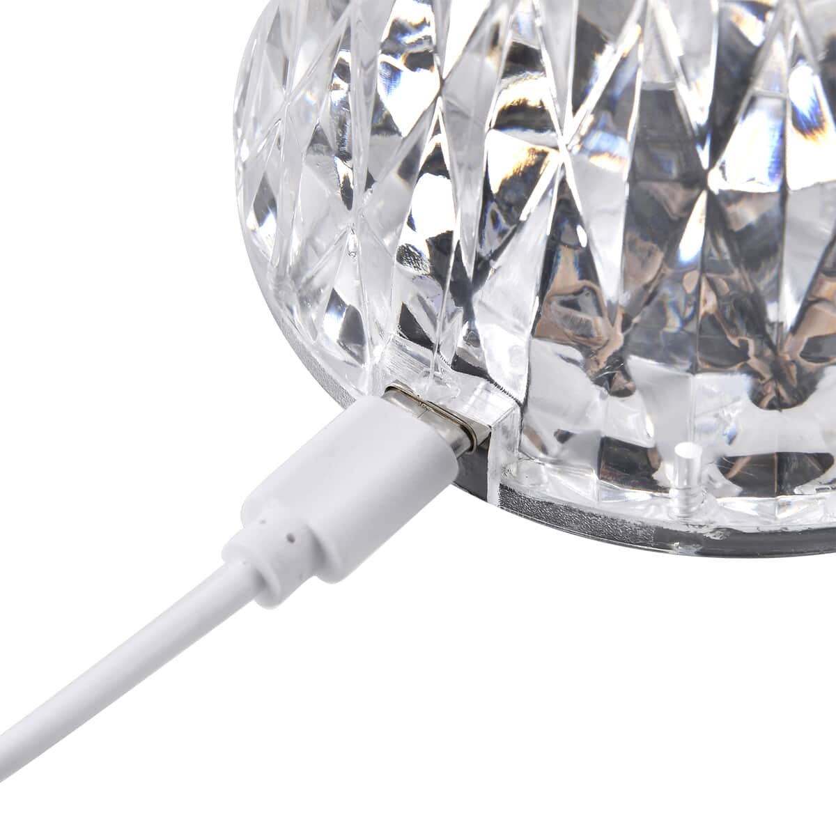 Rechargeable Rose Diamond Table Lamp with Remote Control - Multi-Color Changing Light  image number 5