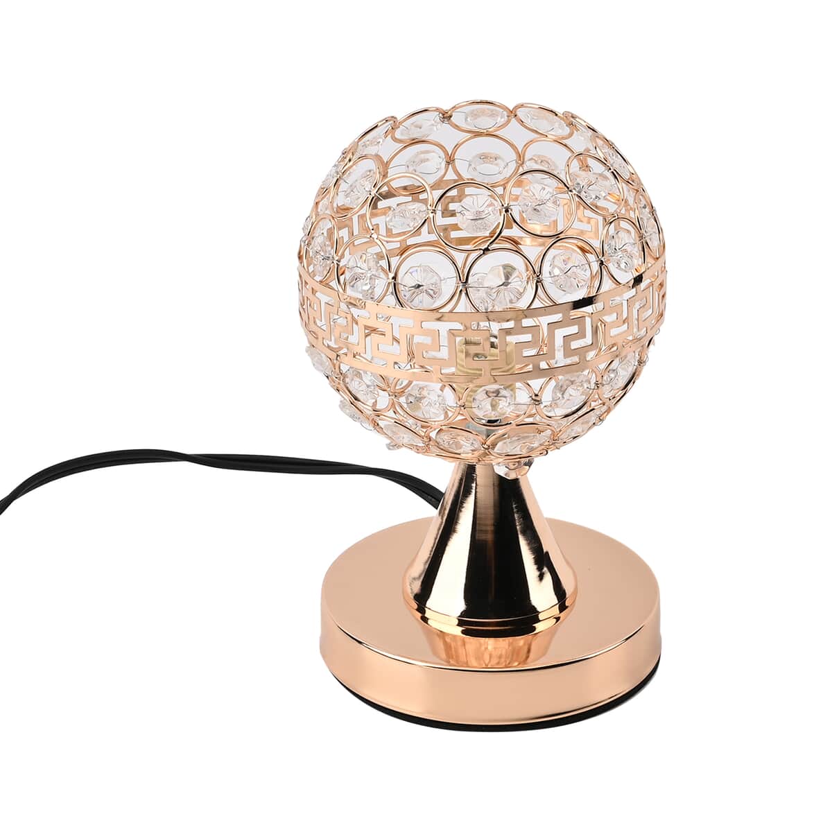 Homesmart Gold Round Crystal Lamp with Bulb and Touch Control image number 2