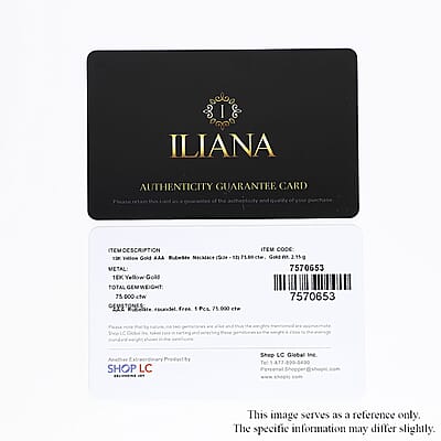 Certified and Appraised Iliana 18K Yellow Gold AAAA Ouro Fino Rubellite Graduated Single Strand Beaded Necklace 18 Inches 75.00 ctw