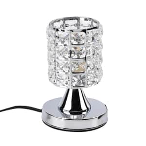 Homesmart Silver Color Cylinder Shape Crystal Lamp with Bulb and Touch Control