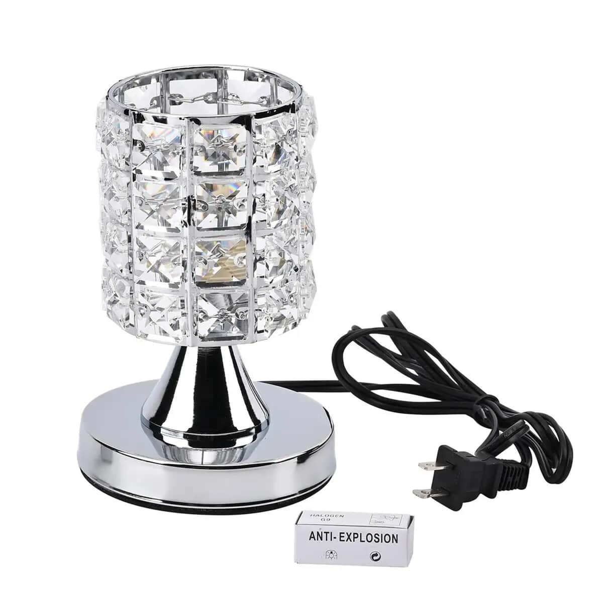 Homesmart Silver Color Cylinder Shape Crystal Lamp with Bulb and Touch Control image number 6