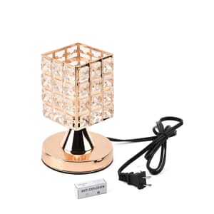 Homesmart Gold Color Fancy Shape Crystal Lamp with Bulb and Touch Control