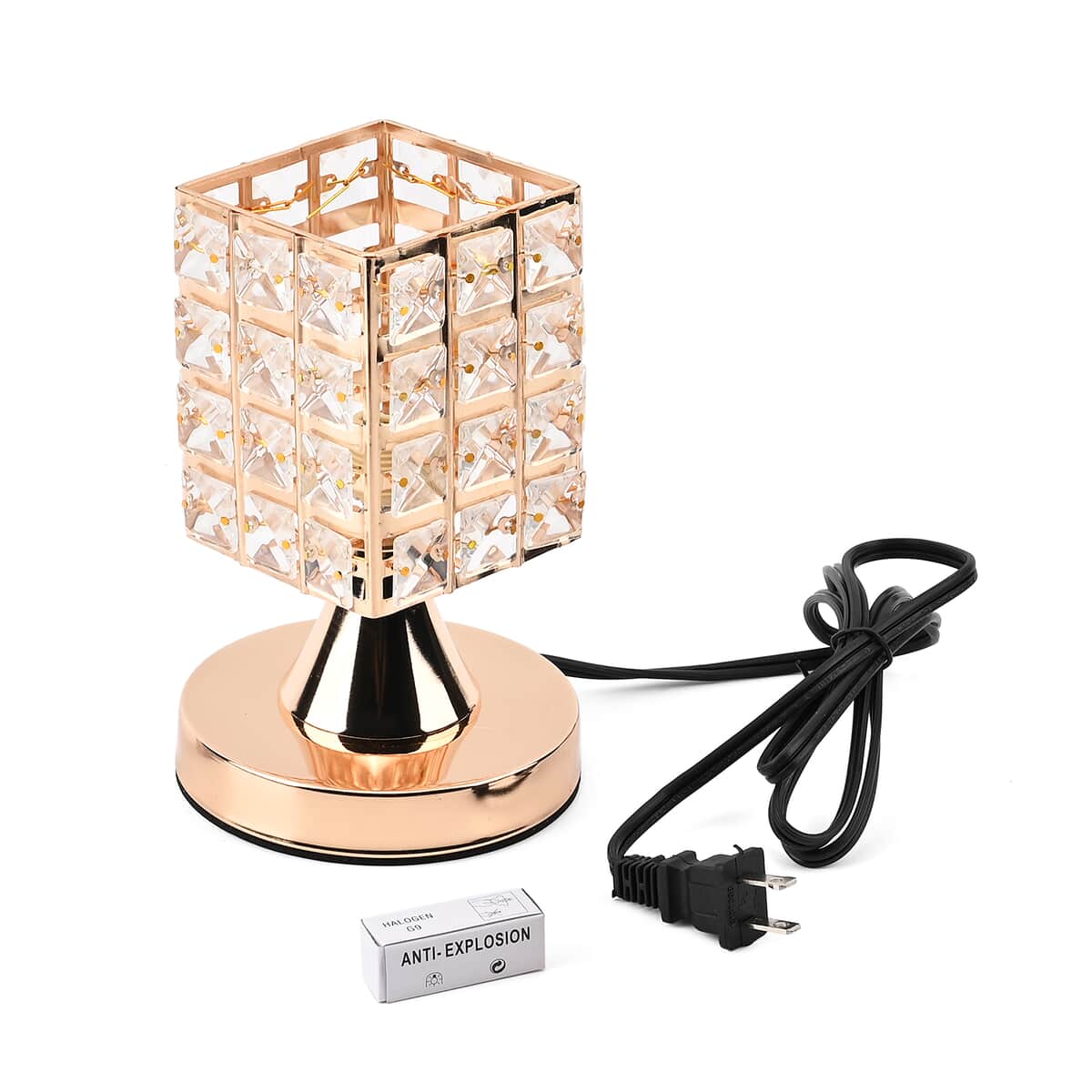 Homesmart Gold Color Fancy Shape Crystal Lamp with Bulb and Touch Control image number 4