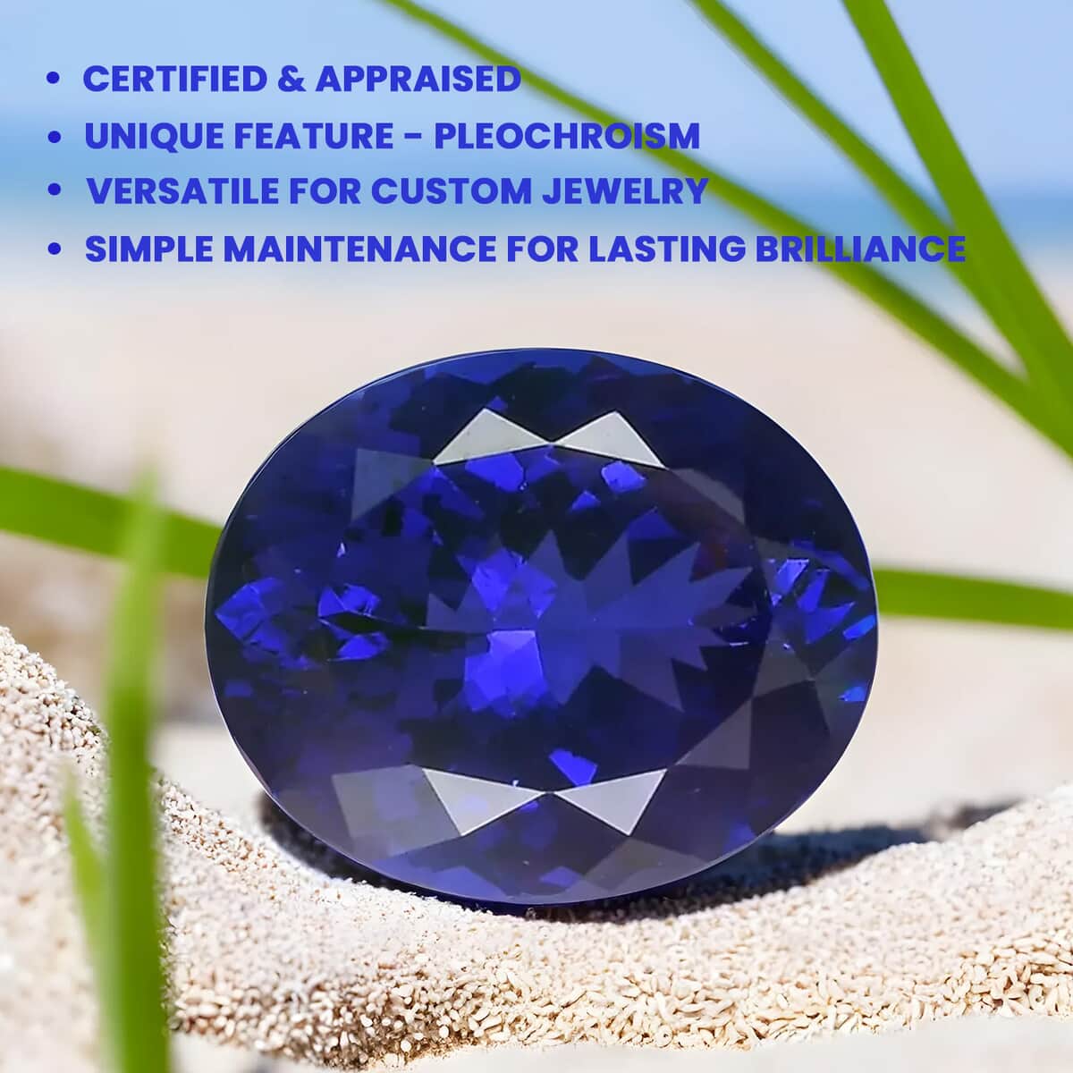 Certified and Appraised AAAA Tanzanite (Ovl Free Size) 15.00 ctw image number 4