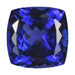 Certified and Appraised AAAA Tanzanite (Sqr Cush Free Size) 15.00 ctw