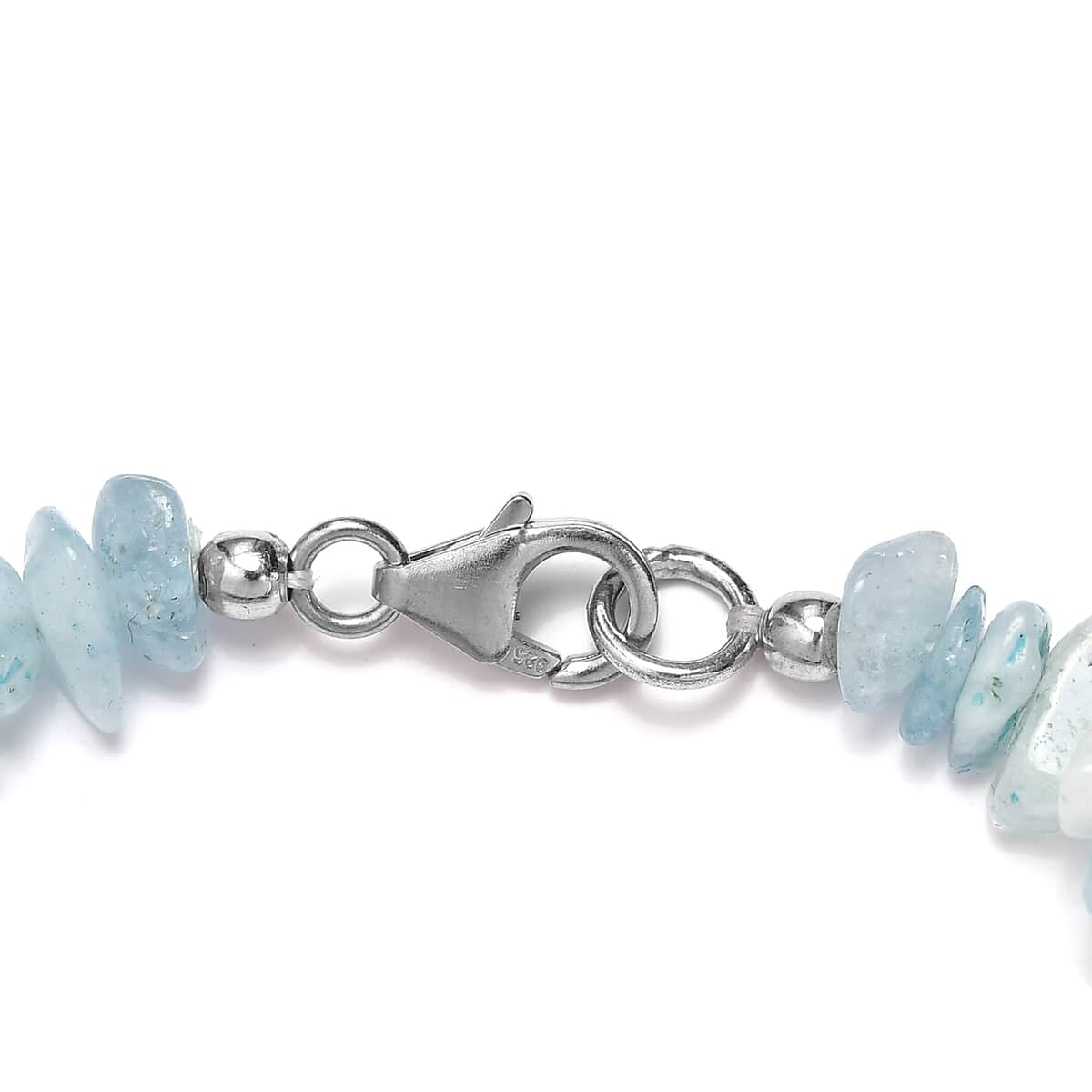 Mangoro Aquamarine Chips Bracelet in Sterling Silver (7.25 In) 60.00 ctw image number 3