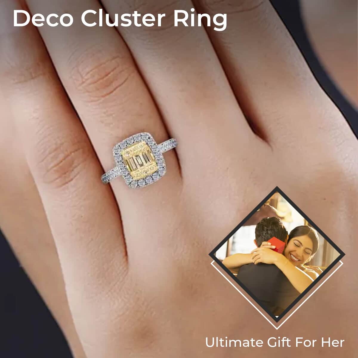 14K Yellow Gold Natural Yellow and White Diamond I2-I3 Ring (Size 6.0) 1.00 ctw image number 2