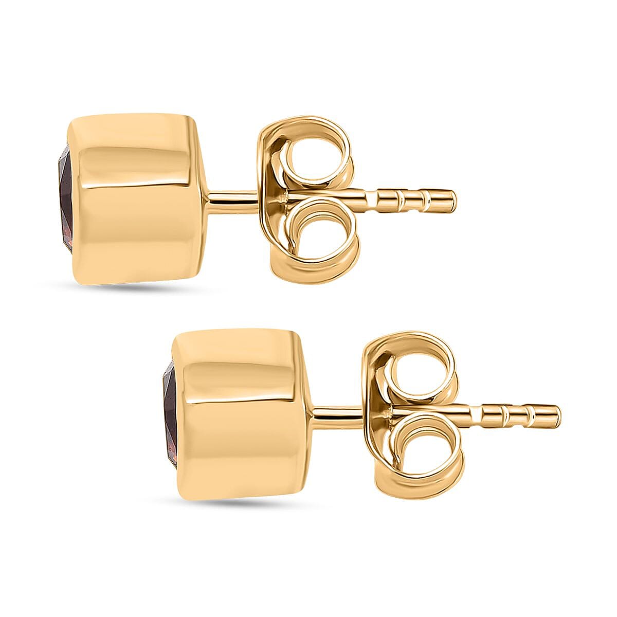 Madeira Brazilian Citrine 0.84 ctw Earrings in 14K YG Over Sterling Silver