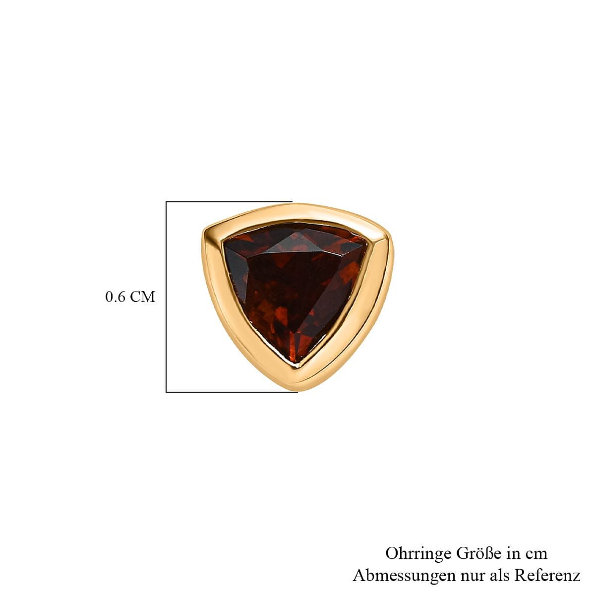Madeira Brazilian Citrine 0.84 ctw Earrings in 14K YG Over Sterling Silver