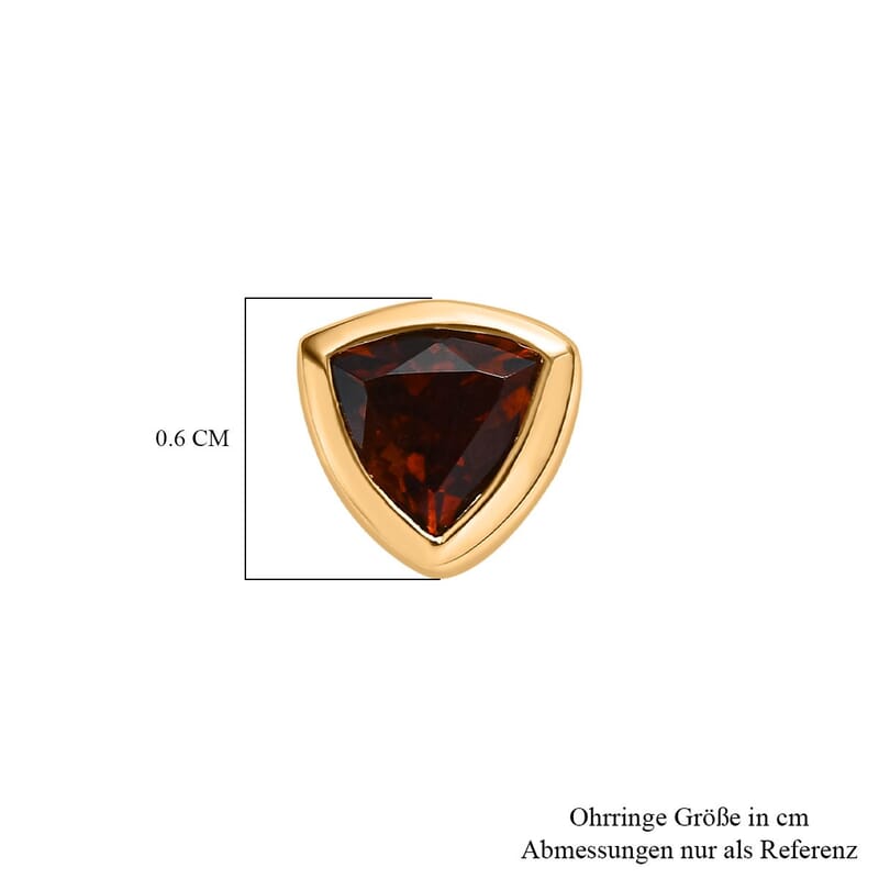Madeira Brazilian Citrine 0.84 ctw Earrings in 14K YG Over Sterling Silver