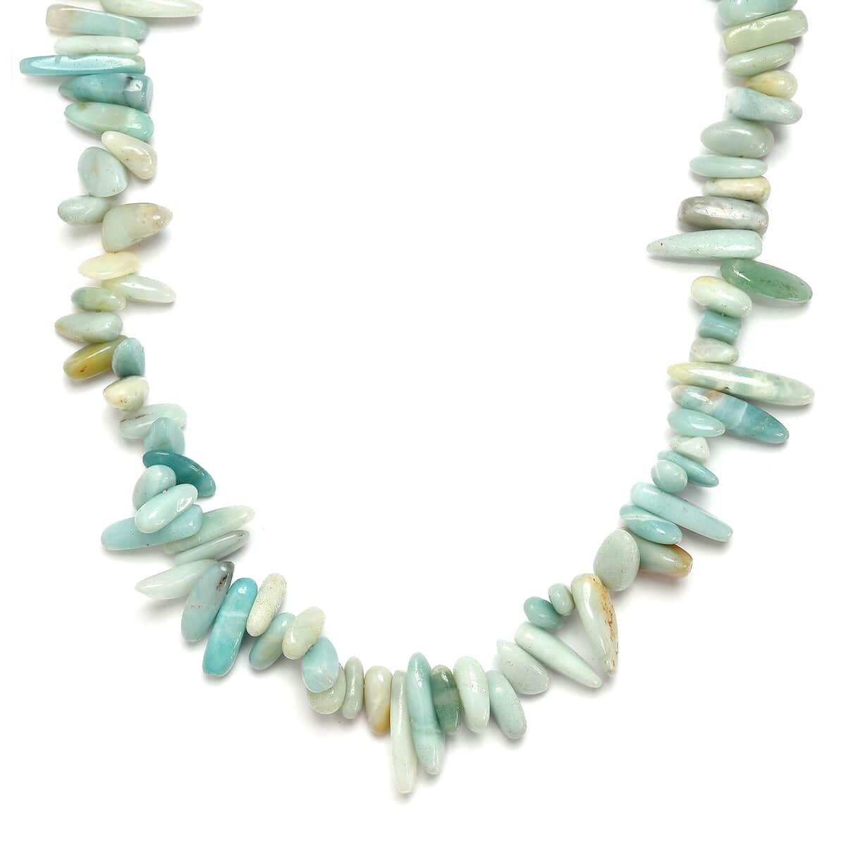 Mangoro Aquamarine Chips Necklace 20 Inches in Sterling Silver 450.00 ctw image number 0