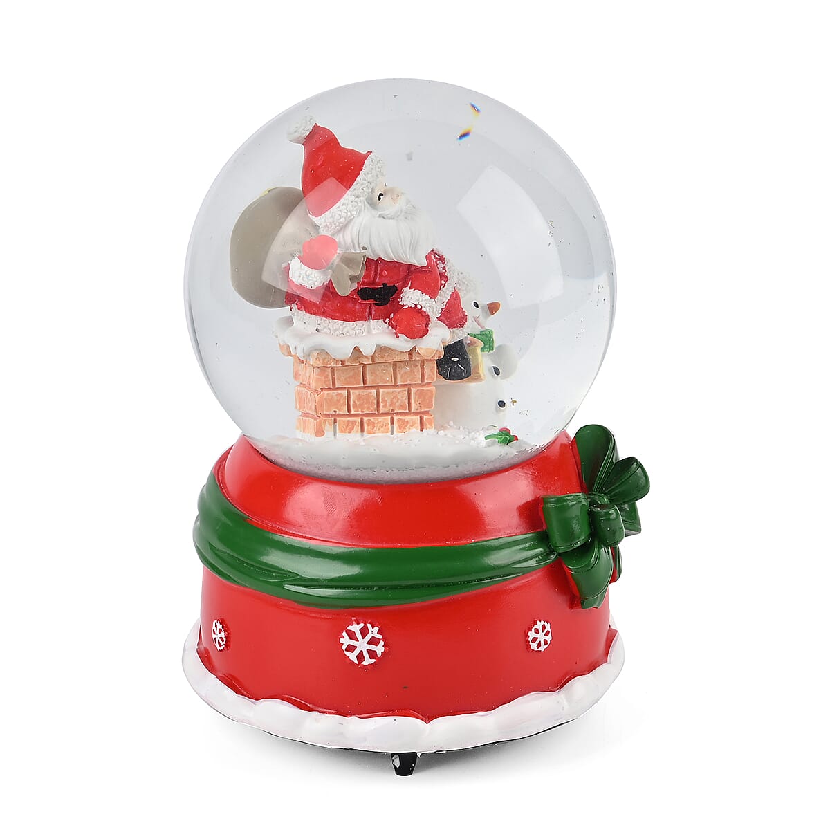 Santa wind-up Music Crystal Ball (4.13"x4.13"x5.90") image number 3