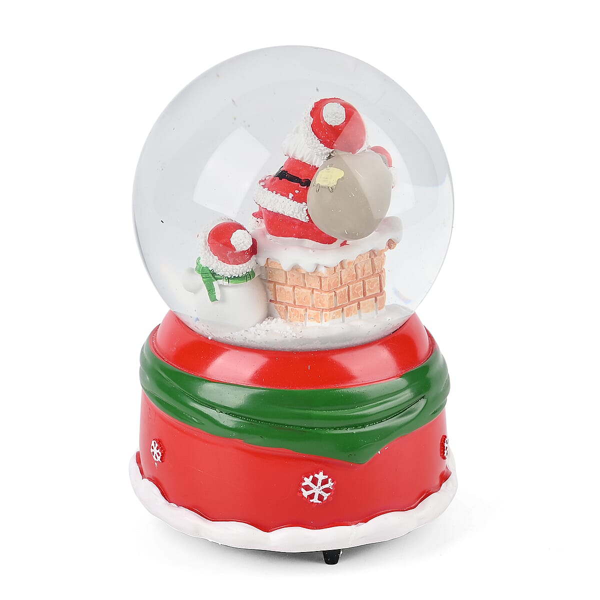 Santa wind-up Music Crystal Ball (4.13"x4.13"x5.90") image number 4