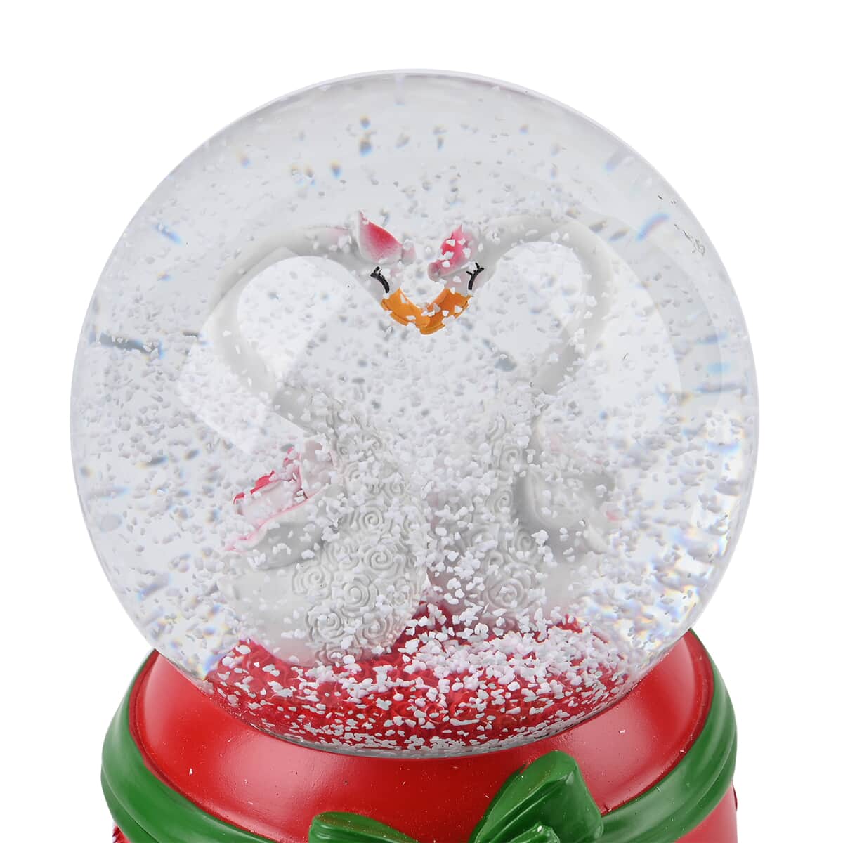 Couple Swan wind-up Music Crystal Ball image number 5