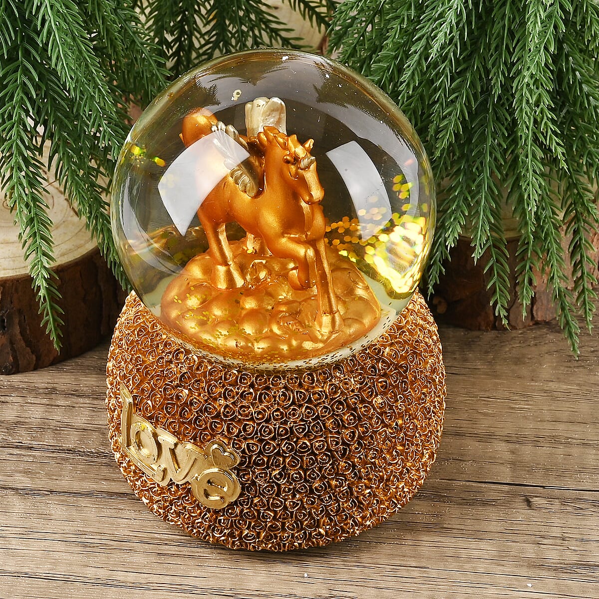Unicorn wind-up Music Crystal Ball image number 1