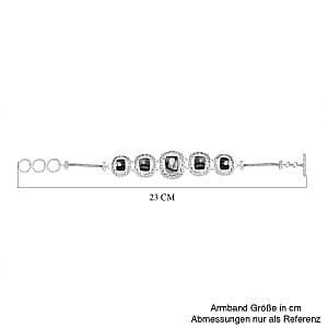 White Buffalo 17.84 ctw Bracelet in Sterling Silver (7.50 In)