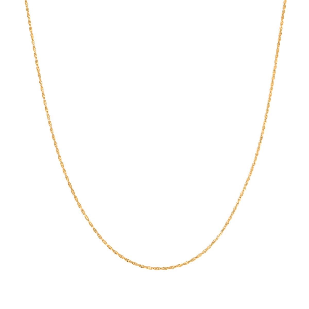 Buy 24K Yellow Gold Rope Chain Necklace 18 Inches 2.50 Grams at ShopLC.