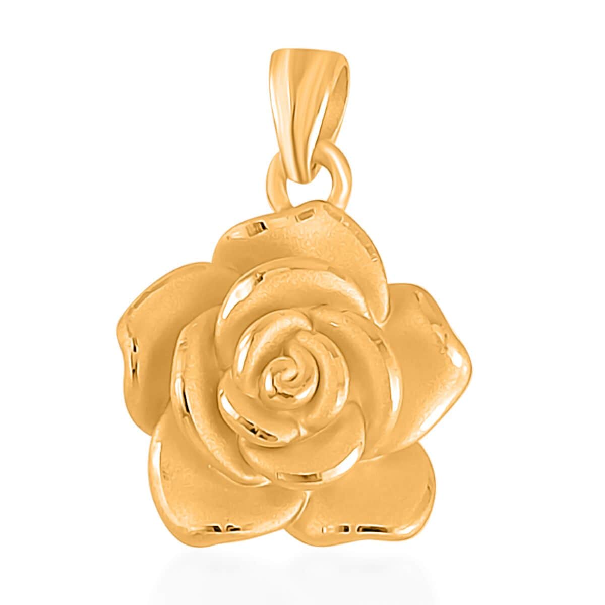 Rose flower hot sale pendant gold